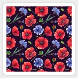 Botanical Floral Seamless pattern 20 Sticker